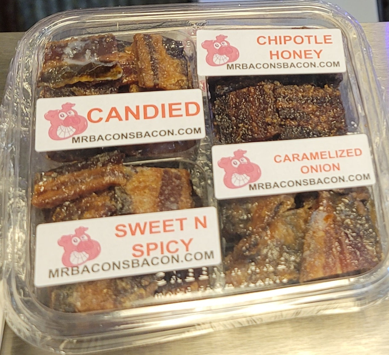 4 BACON Flavor Sample Pack