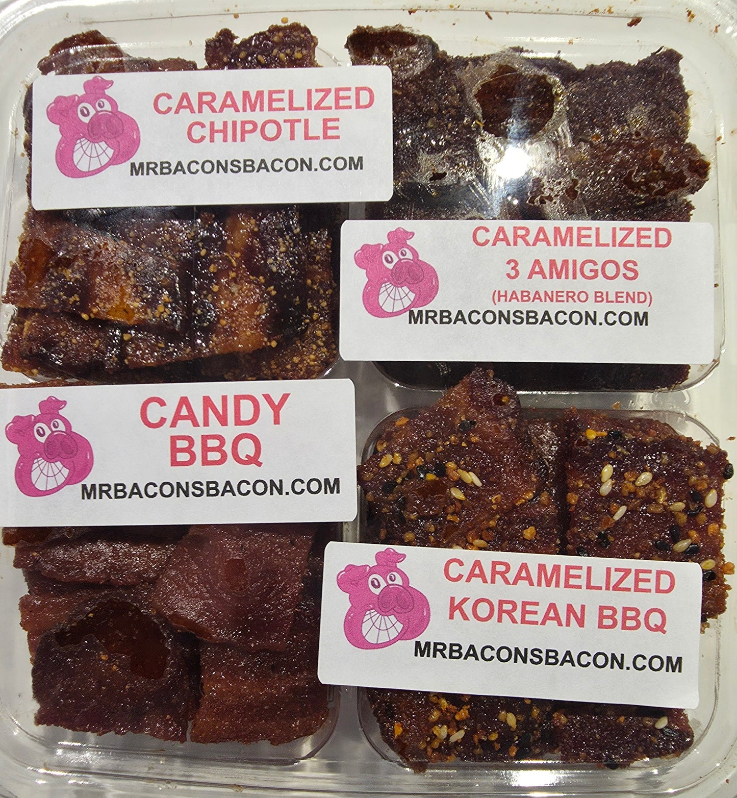 4 BACON Flavor Sample Pack